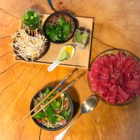 Rezept für Pho Suppe mit Rindfleisch